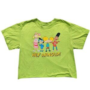 Nickelodeon “Hey Arnold!” neon green tee size M